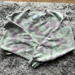 TNA COZY FLEECE BOYFRIEND CROPPED SWEATSHIRT